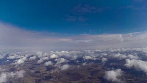 Top bottom Cirrus Cumulus Stock Footage 74631576