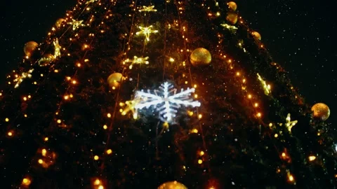 From top to bottom the movement of the video camera, magnificently decorated Stock Footage 145199819