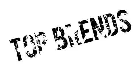Top Brends rubber stamp Stock Illustration