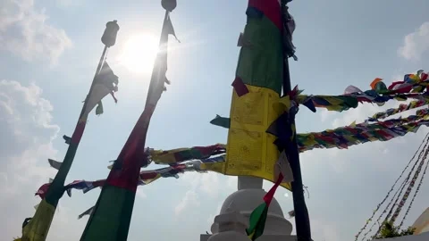 Top of a Buddhist temple Stock Footage 294587717