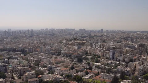 Top city view, sky view, houses 스톡 동영상 110844994