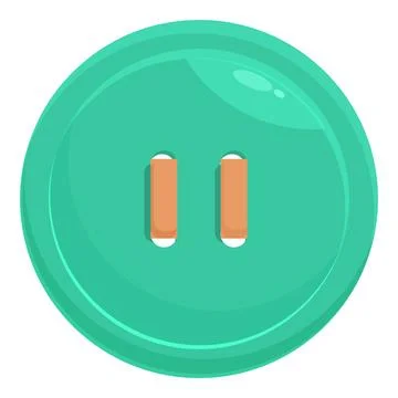 Top classic button icon cartoon vector. Classic denim Stock Illustration