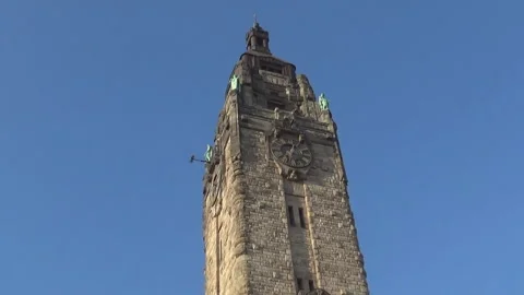 Top of the clock tower Stock Footage 94830729