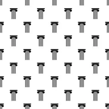 Top column pattern seamless vector Illustrazione stock