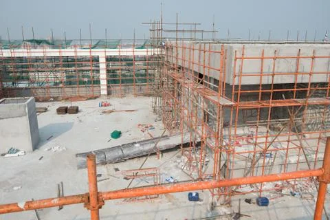 Top of a construction site Stock Photos