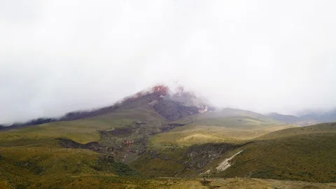 Top of the Cotopaxi vulcano Stock Footage 112417157