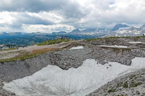 On Top of Dachstein Stock Photos