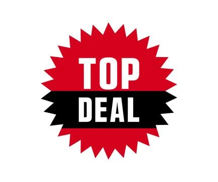 Top Deal E-commerce Discount Offer Tags Design Vector Illustration Stock Illustration