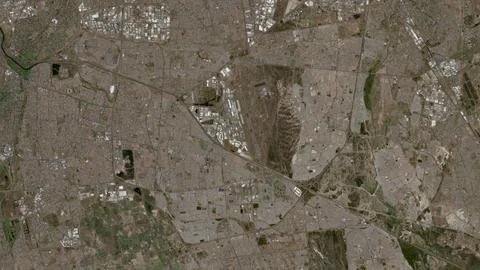 Top-down aerial 3D illustration of Cape Town, South Africa Stock-Illustration