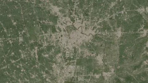 Top-down aerial 3D illustration of Mardan, Pakistan Ilustração Stock