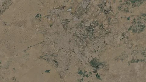 Top-down aerial 3D illustration of Bikaner, India Stock Illustration
