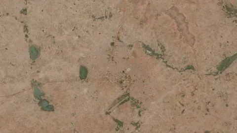 Top-down aerial 3D illustration of Zinder, Niger Stock Illustration
