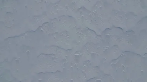 Top down aerial drone shot of rural Saskatchewan winter farm lands snowed over Stock Footage 333714693