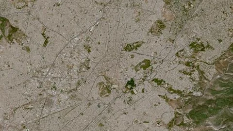 Top-down aerial illustration of Athens, Greece Stock Illustration