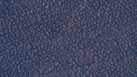 Top Down Aerial View, Cracked Soil After Drought. Dry Landscape, High Stock Footage 274811081