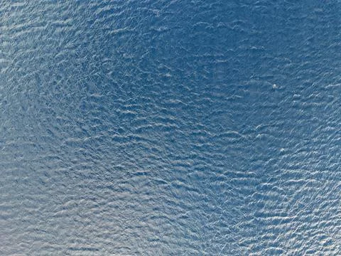 Top-Down Aerial View of Deep Blue Sea Water Texture Stock Photos