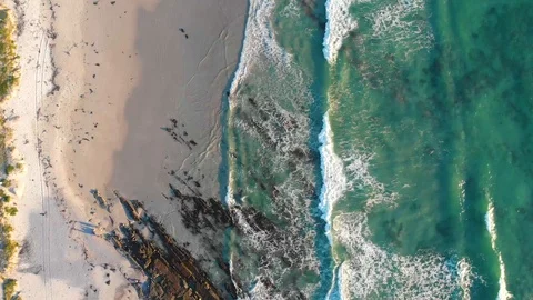 Top down beach (ideal for churches) Stock Footage 105994898