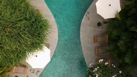 Top down bird's eye view drone shot reve... | Stock Video | Pond5