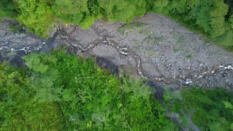 A top down birds eye view following a dr... | Stock Video | Pond5