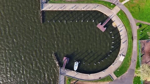 Top Down of a Boating Slips 4K Stock Footage 273252701