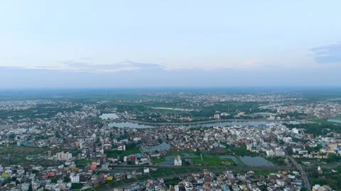 Top down Buildings and Apartment with Multiple Building aerial. Stock Footage 317939732