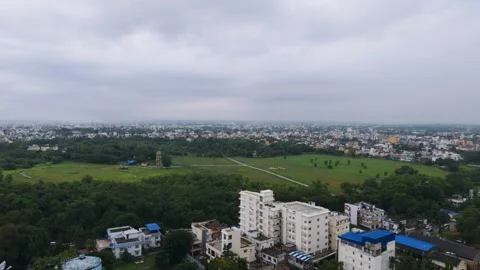 Top down Buildings and Apartment with Multiple Building aerial. 库存影片 317940292