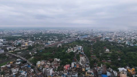 Top down Buildings and Apartment with Multiple Building aerial. Stock Footage 317940324