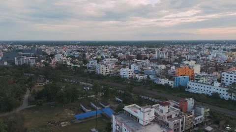Top down Buildings and Apartment with Multiple Building aerial. 動画素材 317940416