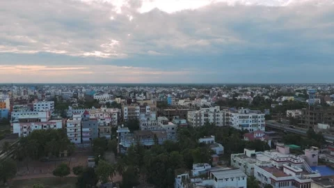 Top down Buildings and Apartment with Multiple Building aerial. 動画素材 317940470