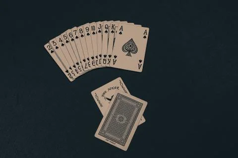Top down cards Stock Photos