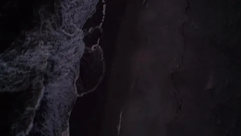 Top down coastline Aerial Video stock 276136605