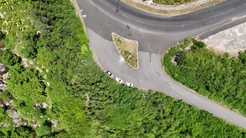 Top-down descent near Mui Dien Lighthouse, Dak Lak (Phu Yen), Vietnam Vidéo 339406377