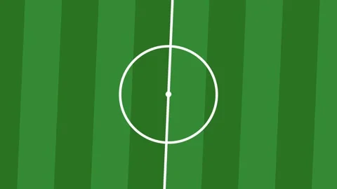 Top down digital soccer field animation with zoom in effect Stock Footage 335495281