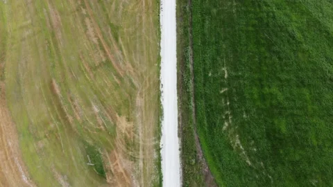 Top Down Dirt Road 動画素材 161265859