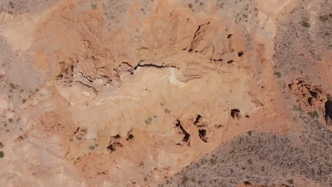 Top-Down Drone of Sandstone Formations in Quebrada de las Flechas 库存影片 341302566