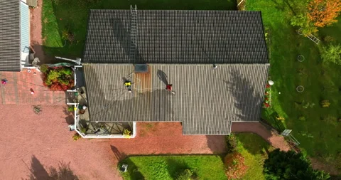 Top down drone shot above a woman pressu... | Stock Video | Pond5