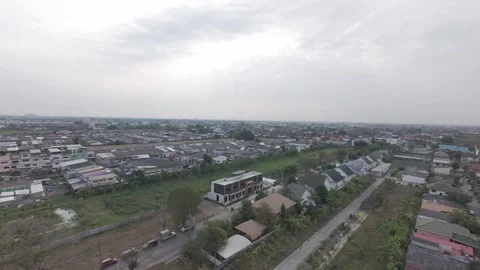 Top-Down Drone Shot of Outdoor Festival With People and Green Lawn Stock Footage 308703893