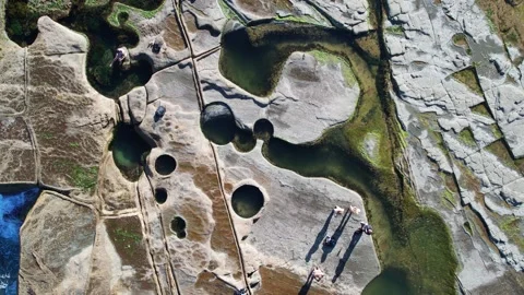 Top-Down Drone View of the 8 Pools in Australia Stock Footage 317491322