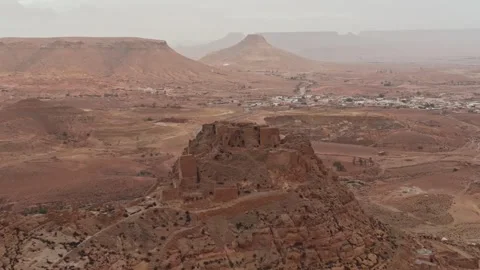 Top-Down Drone View of Douiret’s Historic Architecture, Tunisia Видео 331896734