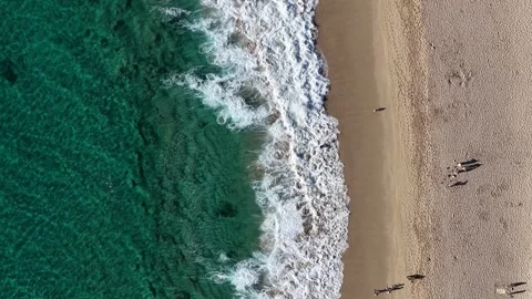 Top Down Drone View Of The Shallows At Yallingup, Western Australia Видео 347170407