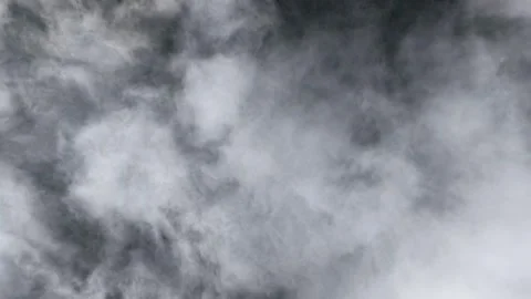 Top Down Forward Drone Shot Over Dense Clouds and Sea of Clouds, South Korea Stock Footage 345946465