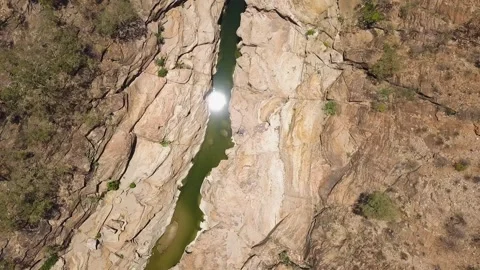 Top down of Gorg in the Outback Stock Footage 146501000