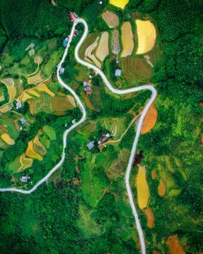 Top Down Ha Giang Loop-1 Stock Photos