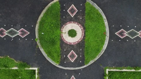 Top down liftoff at Bali Botanic Garden Stock Footage 329319451