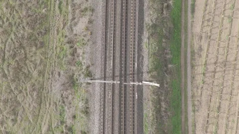 Top down rail Video stock 328707886