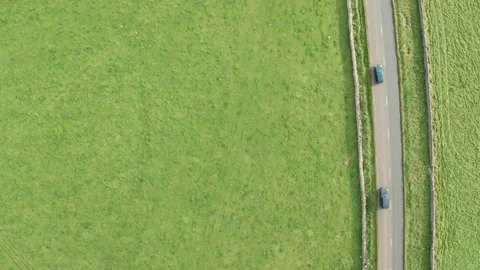 Top down road Stock Footage 140449372