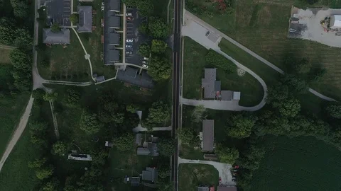 Top Down Rural Community Video stock 97328886