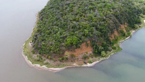 Top down shoreline Stock Footage 186110426