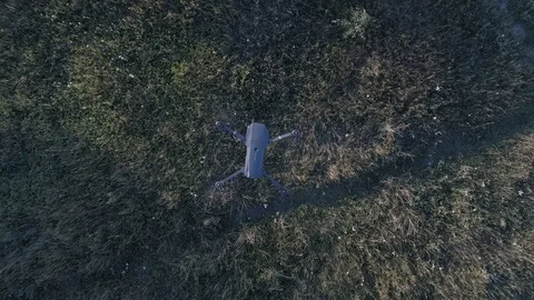 Top down shot of flying Mavic Stock Footage 93252635