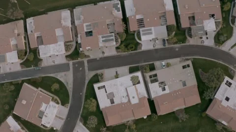 Top-Down Shot of Golf Course Pattern Design Stock Footage 309286270